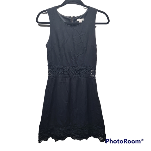 Xhilaration Sleeveless Black Lace Detail Dress Size XS - Picture 1 of 13